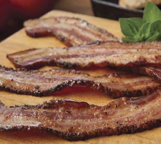 bacon on a plate